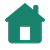 Maison Icône verte d'une maison